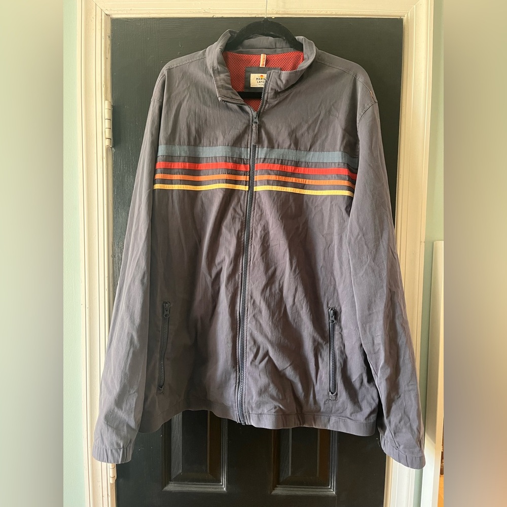 Marine Layer Freeman Stretch Twill Windbreaker Size XXL
